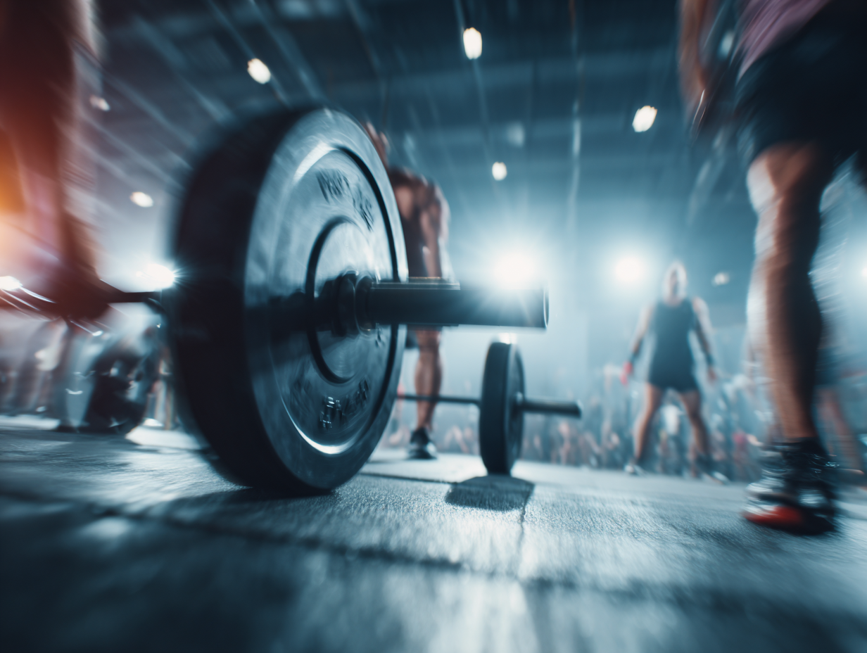 Активні люди під час тренування